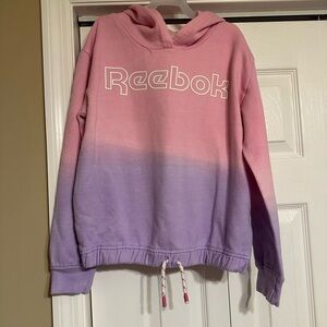 Reebok Pink and Purple Gradient Hoodie